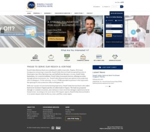 Powell Valley Bank homepage