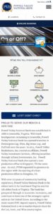 Powell Valley Bank on mobile devices