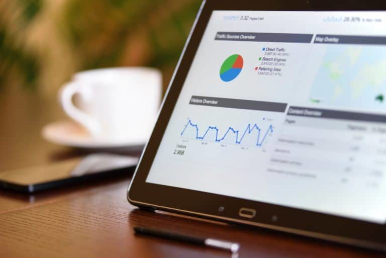Google Analytics on tablet